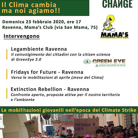 Il Clima cambia ma noi agiamo!!